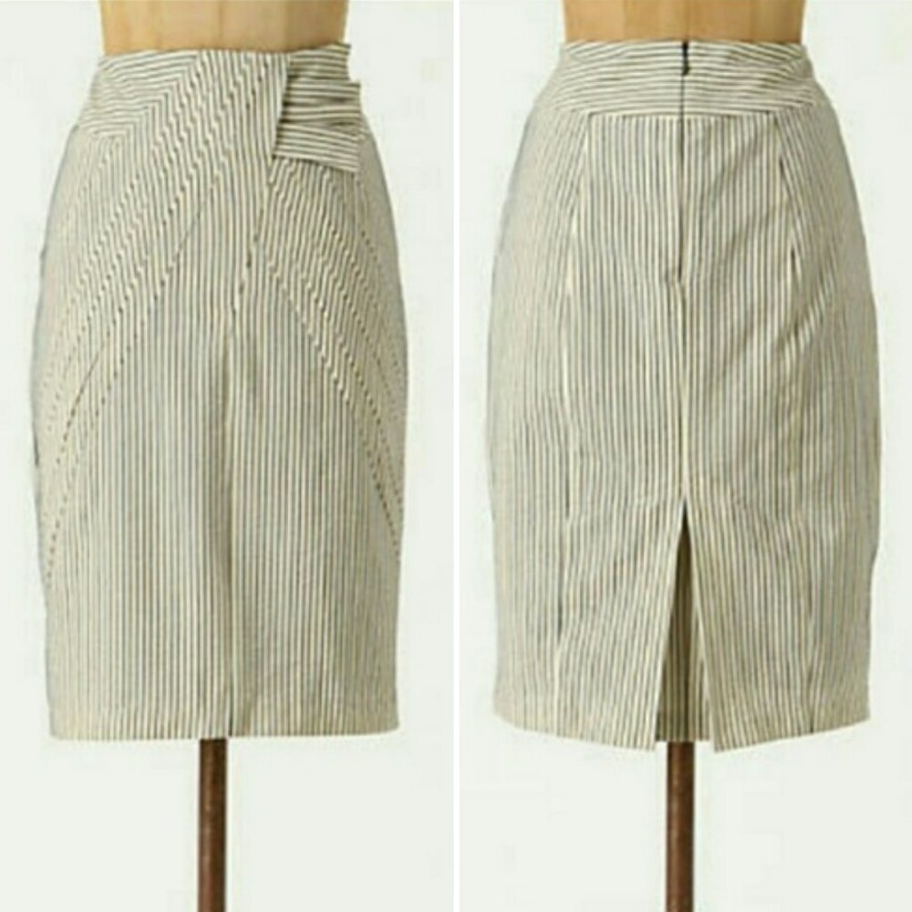 Anthro Eva‎ Franco First Light Striped Pencil Skirt